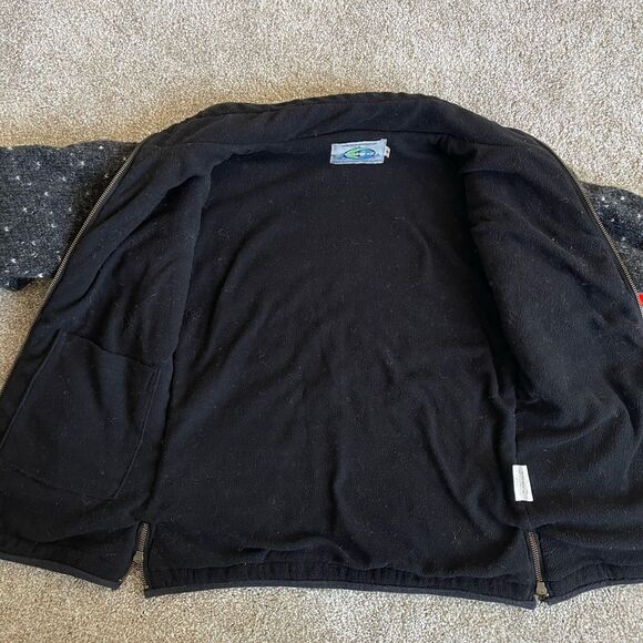 Laundromat Wool Cardigan Sweater Warm Fleece Lining Womens S Hand Made in Nepal - Picture 16 of 16